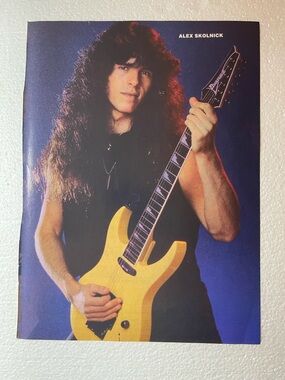 Yellow Electric Guitar Pinup Featuring Alex Skolnick